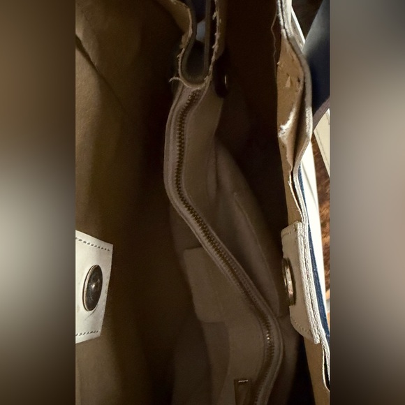 Vintage Vera Pelle Italian Leather Colorblock Tote – Made in Italy - Picture 11 of 11